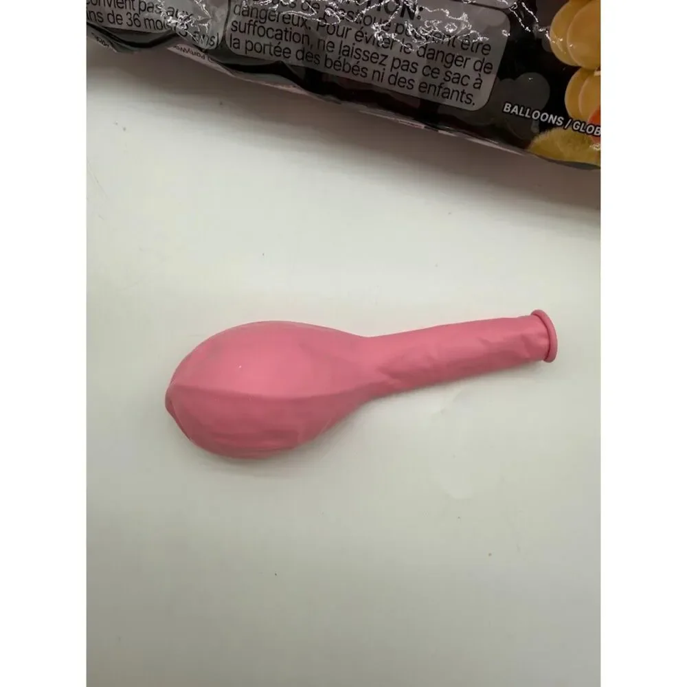 Bag of pink open bag of balloons
